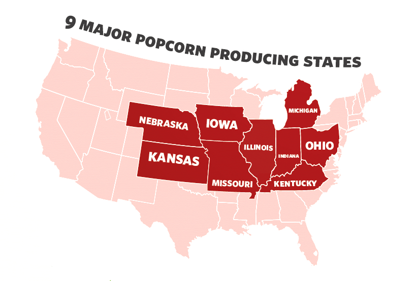Popcorn Producing States